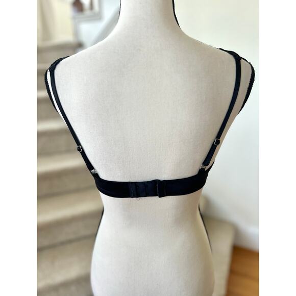 Soma Black Lace Overlay Bra 36C - Picture 3 of 7